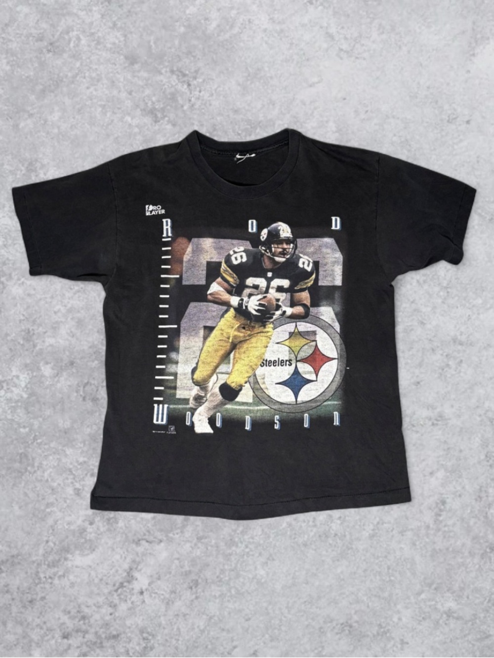 Vintage 1996 Pro Player Pittsburgh Steelers NFL T-Shirt - Size Medium